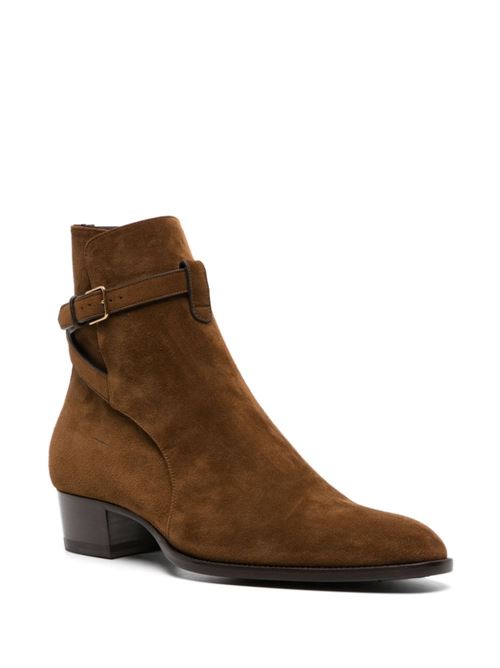 Leather boot SAINT LAURENT | 7547330LI002330